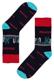 Praha tmavé ponožky s obrázkom