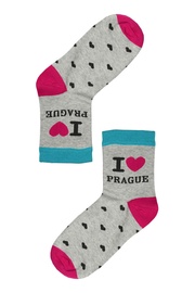 Praha ponožky s nápisom 