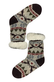 Dámske ponožky hrejivé s baránkom M040