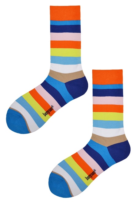 Pánske pruhované ponožky BENY_067 viacfarebná veľkosť: 42-46