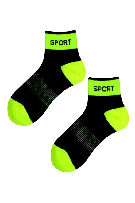 Dámske ponožky šport neon SPT2 žiarivá žltá veľkosť: 39-42