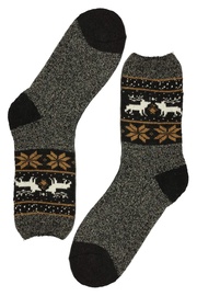 Teplé ponožky alpaka so vzorom