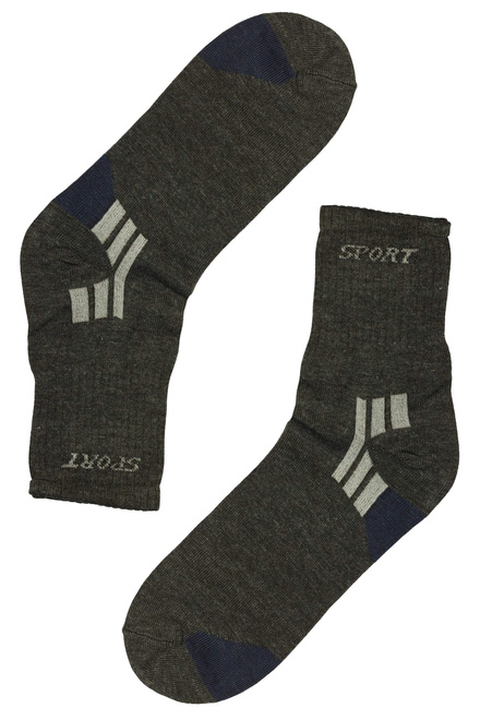 Pánske vysoké ponožky bavlna ZM-378 - 3 páry viacfarebná veľkosť: 40-43