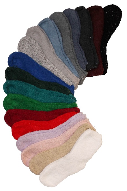 Žinylkové chlpaté ponožky ZWD201 - 3bal viacfarebná veľkosť: 35-38
