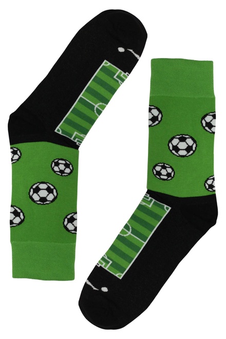 Futbalista - veselé ponožky Intenso zelená veľkosť: 41-43