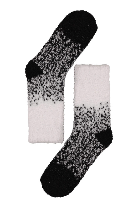 Emi Black dámske ženilkové ponožky H5101B čierna veľkosť: 35-38