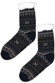 Snowy blue huňaté ponožky baránok MC 113