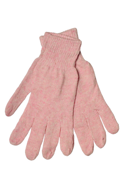 Jesenné pletené rukavice hrejivé svetlé R226PM svetlo ružová