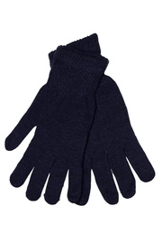 Jesenné pletené rukavice hrejivé tmavomodré R226PM