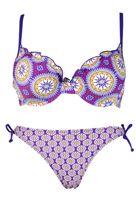 Briane Sun II. dvojdielne plavky s kosticou fialová veľkosť: L