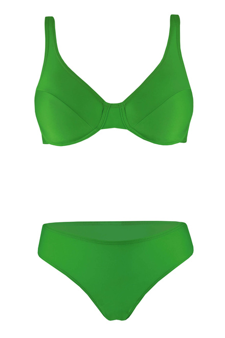 Claudy dámske nevystužené plavky zelená veľkosť: XXL