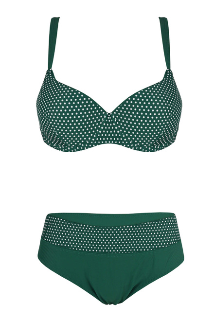 Nika Green plavky s kosticami vystužené S1162 zelená veľkosť: 4XL