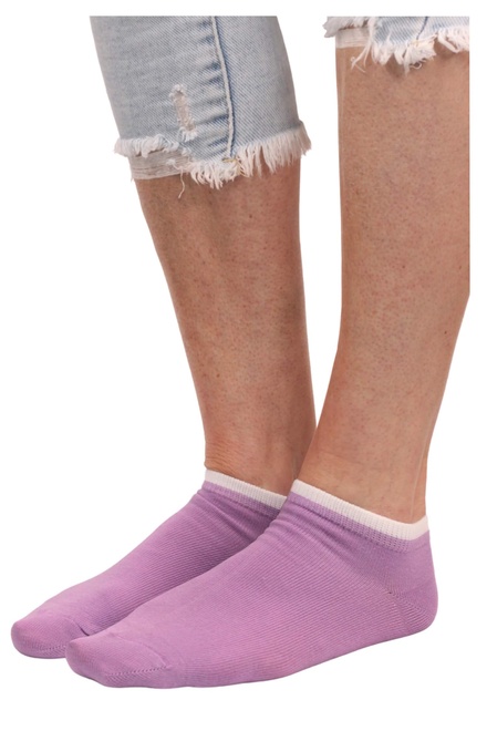 Bellinda ponožky - bavlnené dámske členkové svetlo fialová veľkosť: 35-38