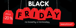 Black Friday - Zľava 20 % na všetky boxerky a trenkoslipy