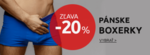 Pánske boxerky so zľavou 20 %